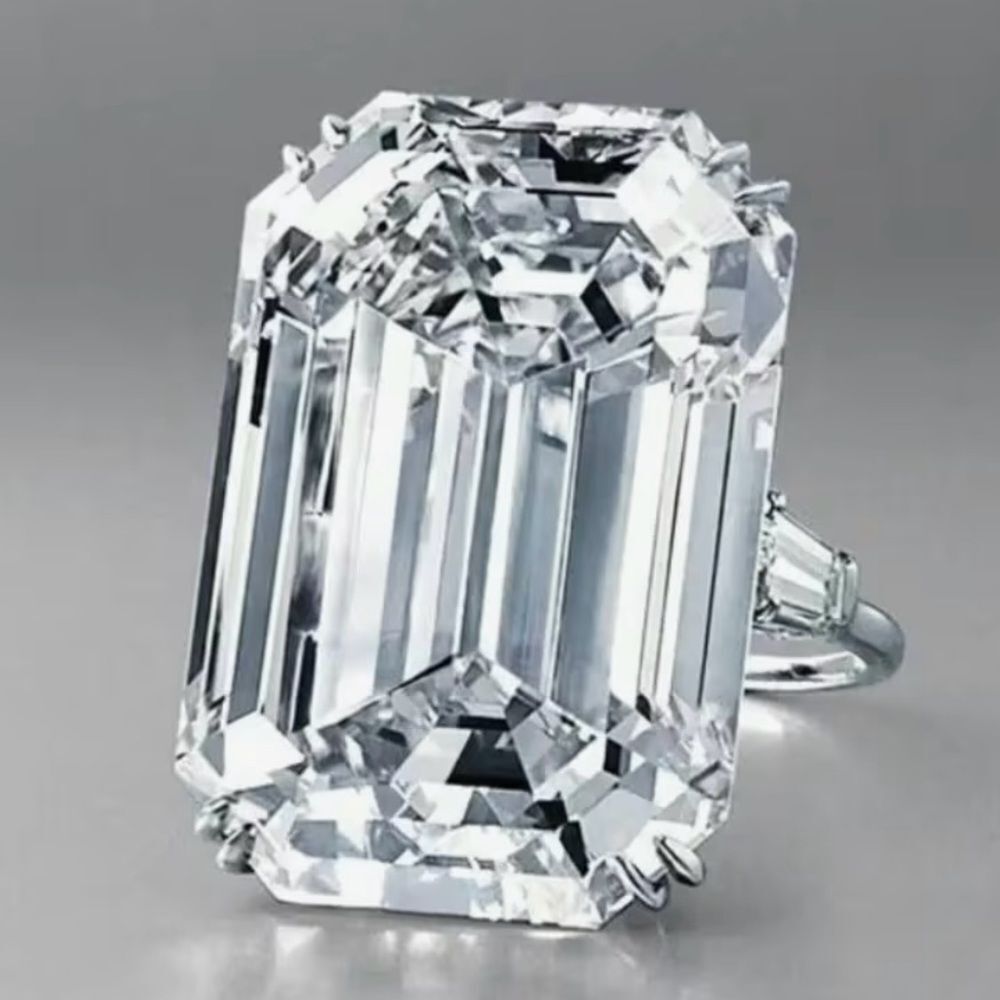 🔹NEW Sparkling Classic CZ 5 Carat Emerald-Cut Cocktail Ring 🔹